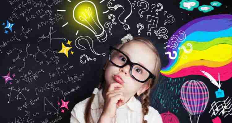 preschool aged child with glasses on pondering daycare vs stay at home child development