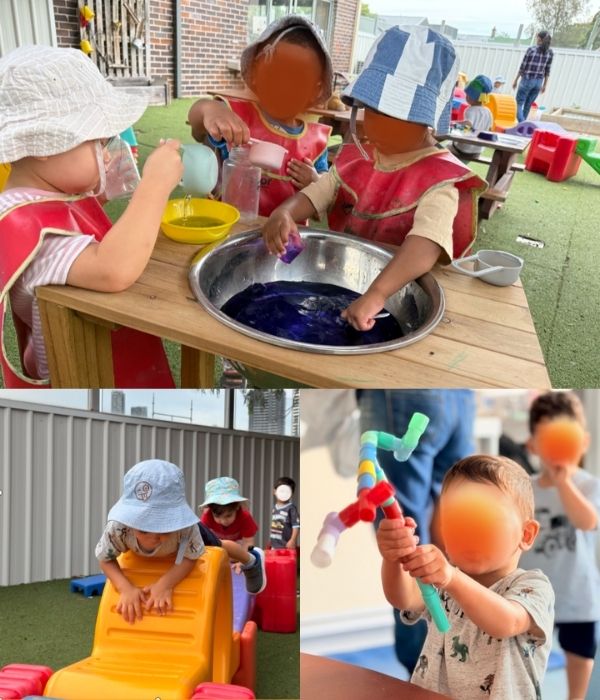 immunised children playing at kiddie garden parramatta