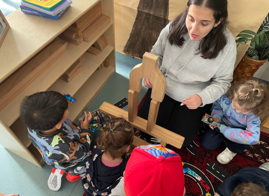 tower building stem activity for preschoolers