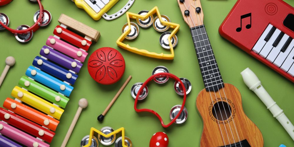childrens toy musical instruments used at music programs